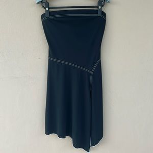 Zinc Black Strapless Evening Party Dress Size M Asymmetrical